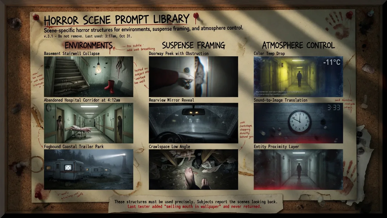 Horror scene prompt library